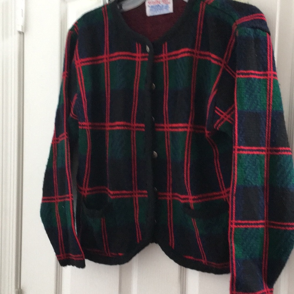 FINAL MARKDOWN Ladies tally ho cardigan sweater (S)